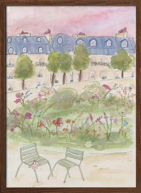 Parisian Garden Poster