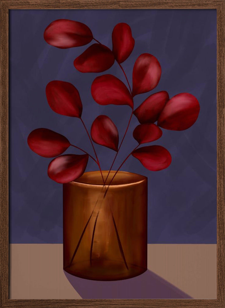 Autumn vase Poster