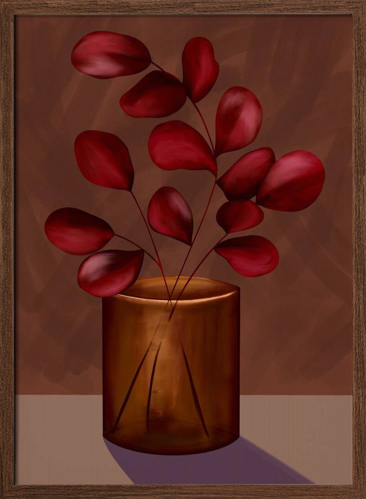 Autumn vase Poster