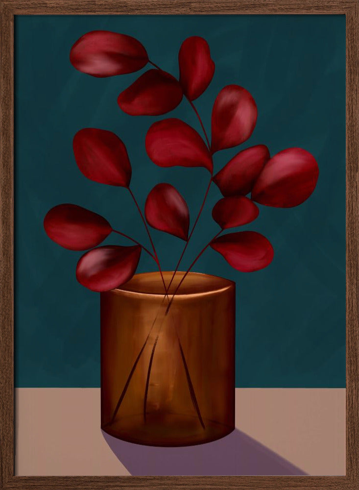 Autumn vase Poster