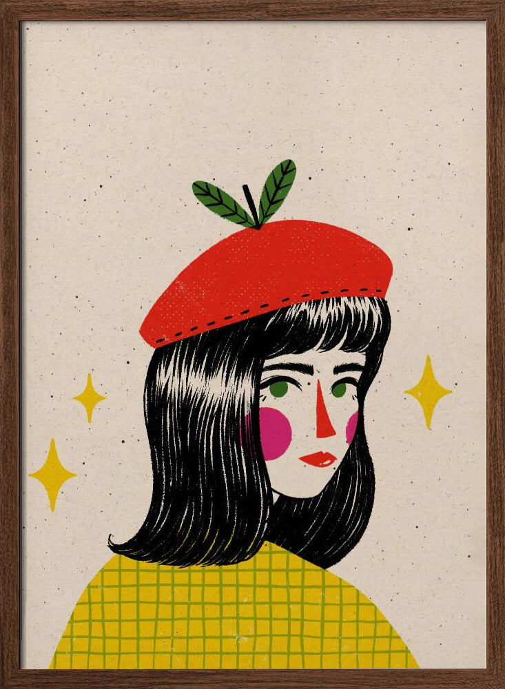 Apple Beret Poster