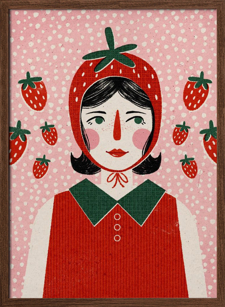 Strawberry Girl Poster