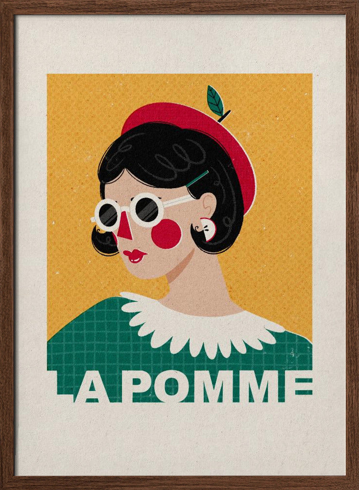 La Pomme French Fashion Portrait Poster