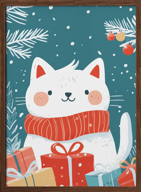 Christmas Cat Poster