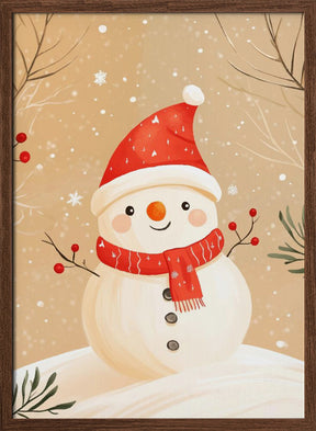 Christmas Snowman Poster