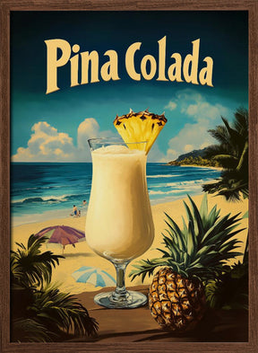 Pina Colada Vintage Poster