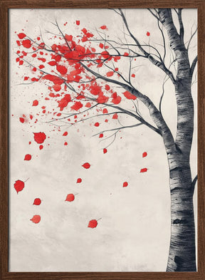 Birch Tree In Bloom Poster