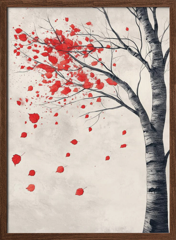 Birch Tree In Bloom Poster