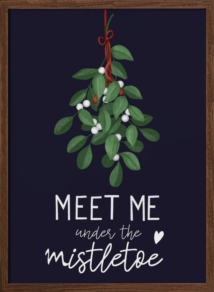 Meet me under the mistletoe Poster