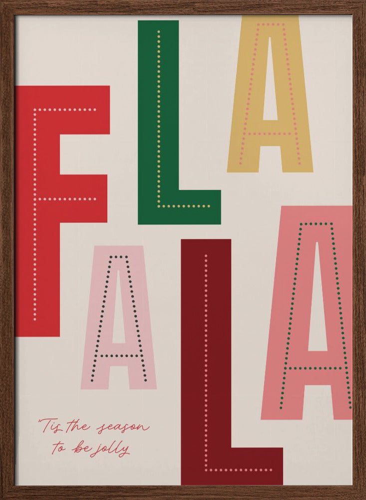 FaLaLa Christmas Season Poster