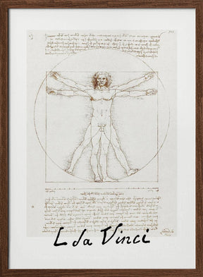 Vitruvian Man Signature Poster