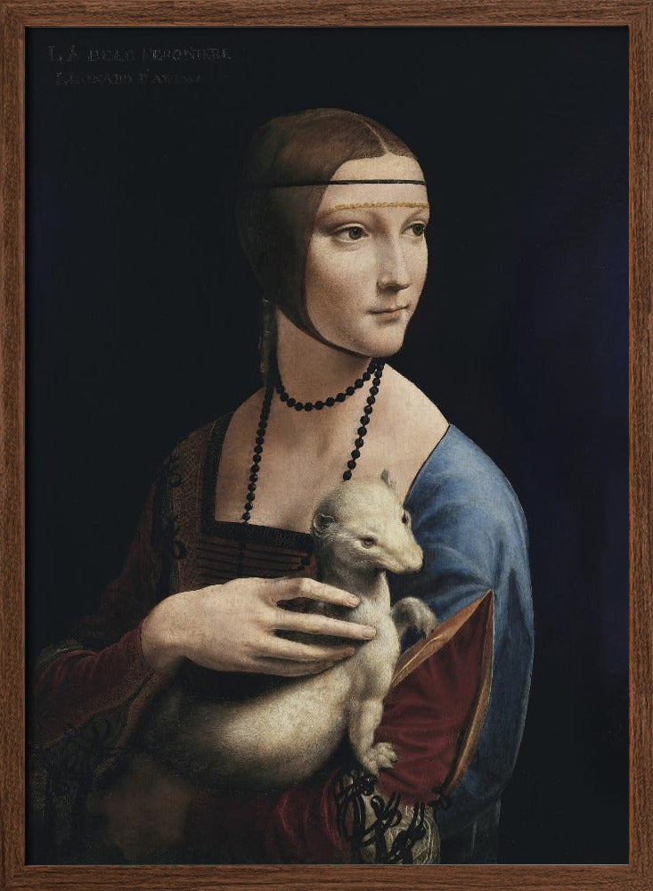 Lady With an Ermine (ca. 1490) Poster