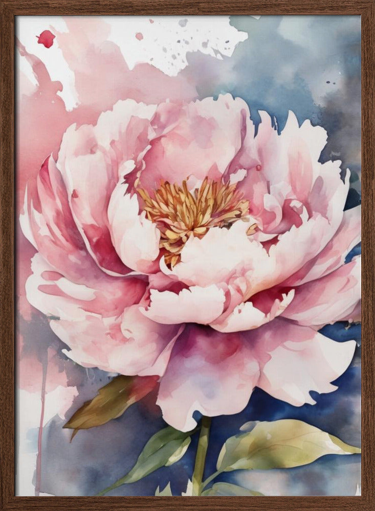 Blooming Peony Poster