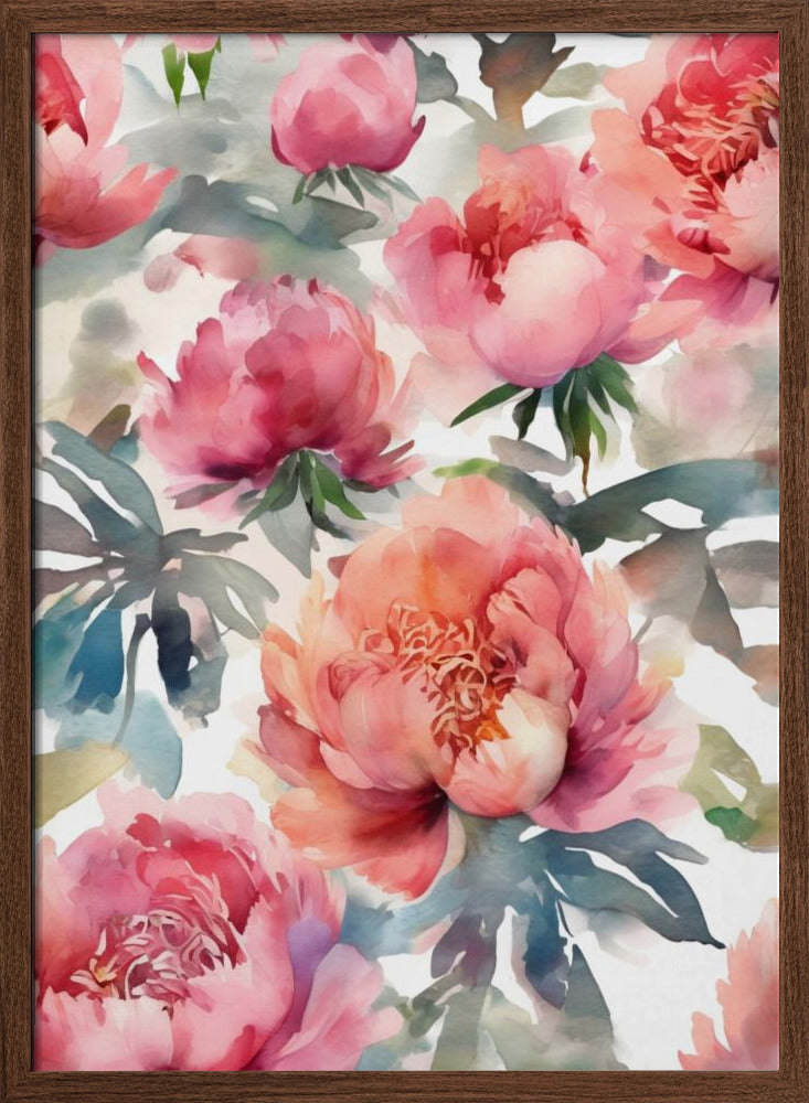 Blooming Peony  (7) Poster