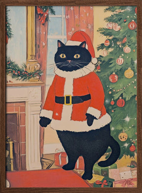 Christmas Cat Poster