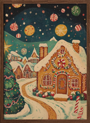 Gingerbread Town Poster