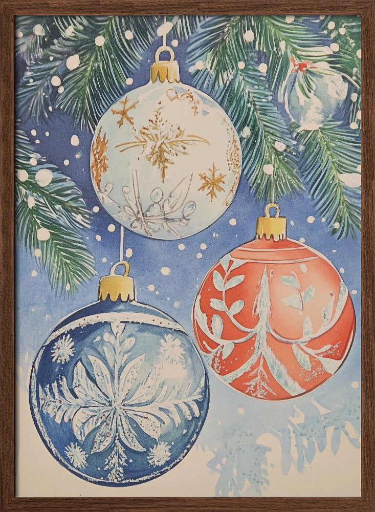 Christmas Ornaments II Poster