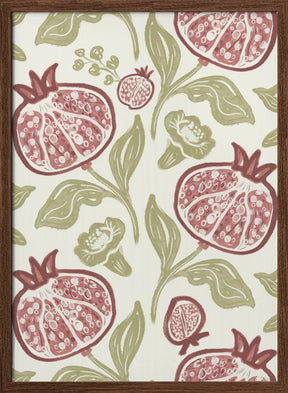 Pomegranates Pattern Poster