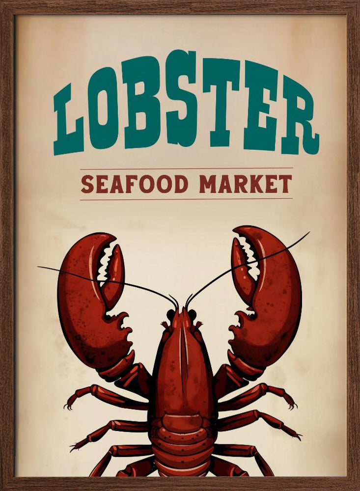 Lobster Seafood Market Poster