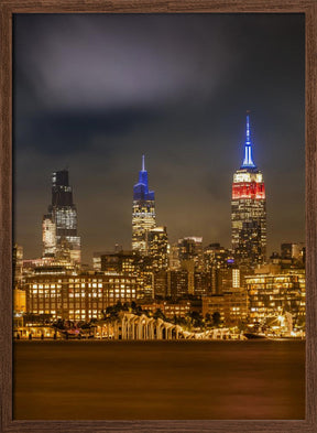 Magnificent midtown Manhattan skyline with Little Island Poster