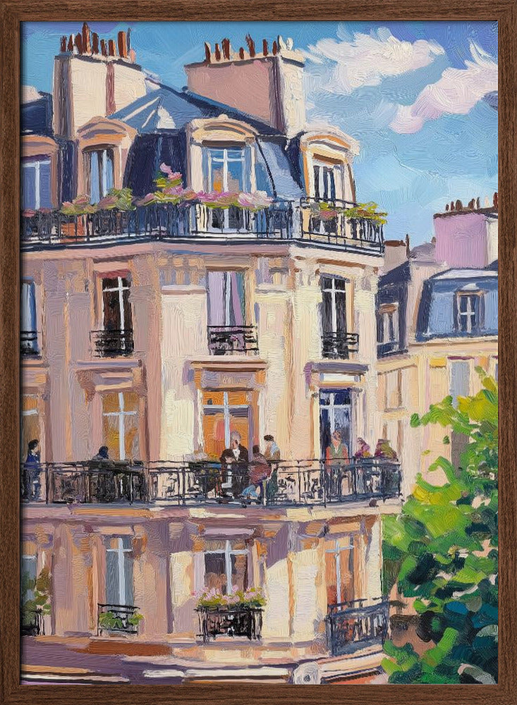 Paris Building Poster