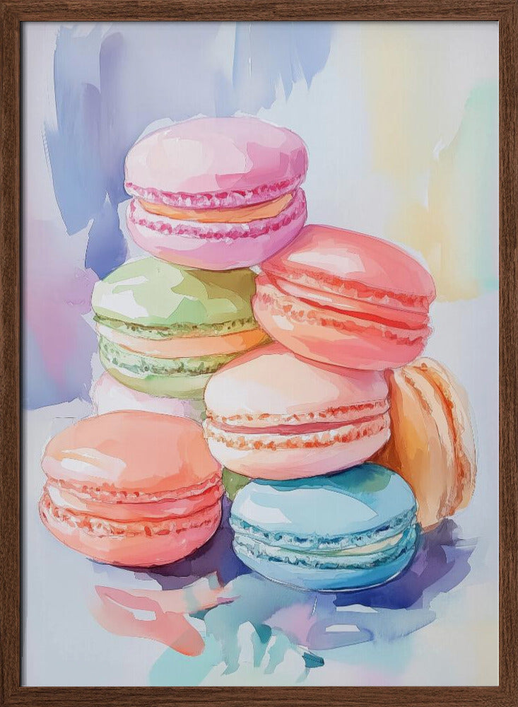 Colorful Macaron Poster