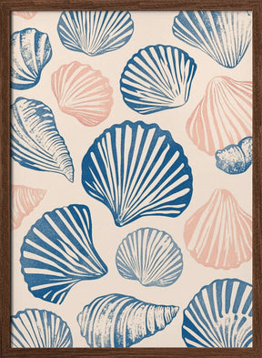 Seashell Pattern Poster