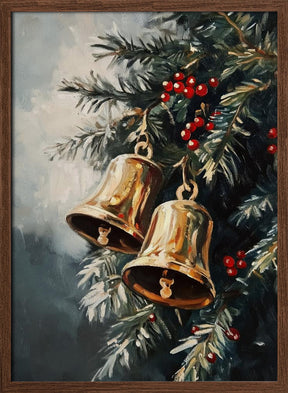 Christmas Golden Bells Poster