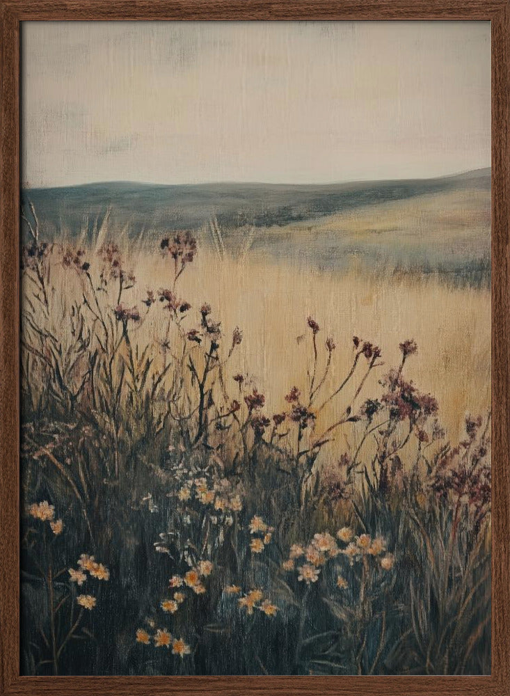 Landscape Wild Flower Poster