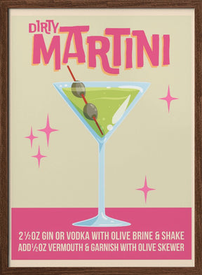 Dirty Martini Cocktail 01.png Poster