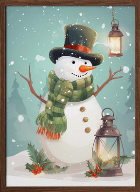 Cute Snowman No 1 Poster