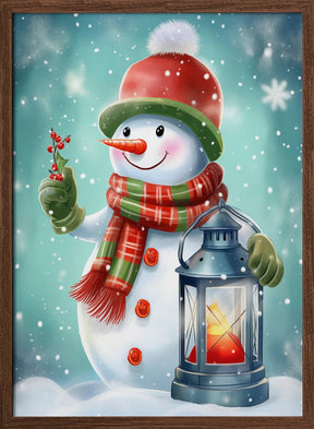 Cute Snowman No 2 Poster