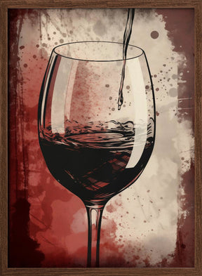 Red Red Wine No 5 Poster