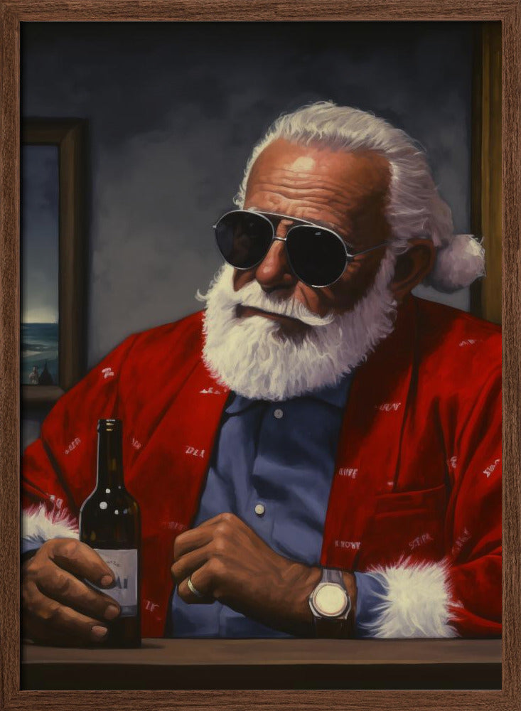 Sun Tan Claus Poster