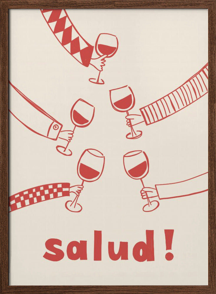 Salud! Wine Party with Friends Poster