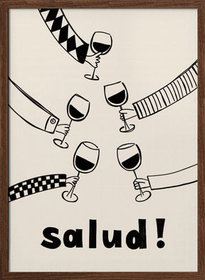 Pictufy Festive Salud Red A2 Poster