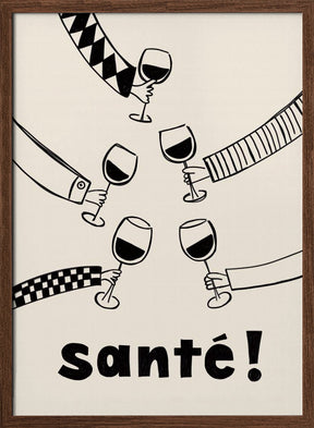 Santé Wine Party with Friends Poster