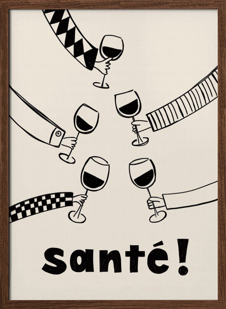 Santé Wine Party with Friends Poster