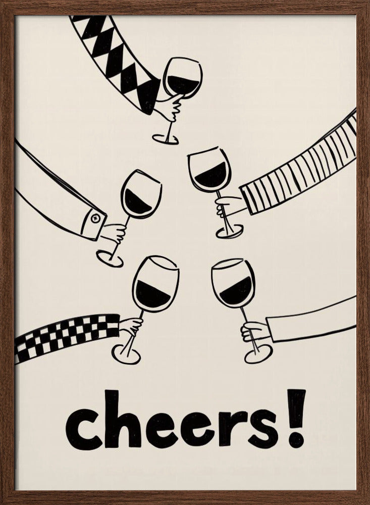 Cheers! Wine Celebration Poster