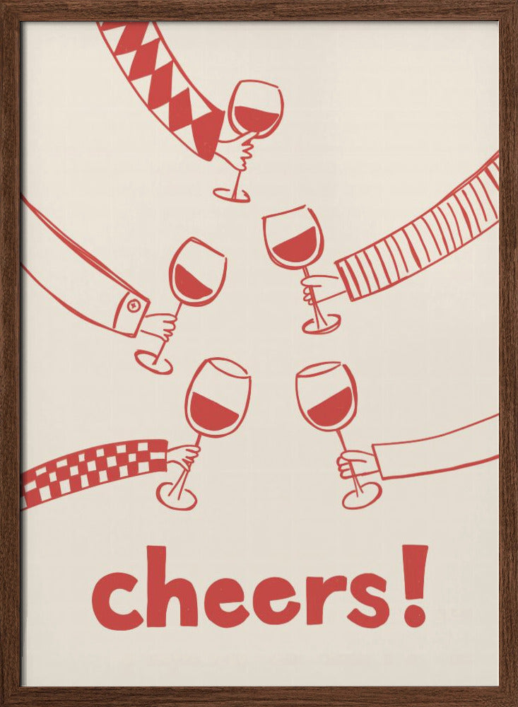 Cheers! Wine Celebration Poster