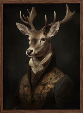 Stag Portrait Poster