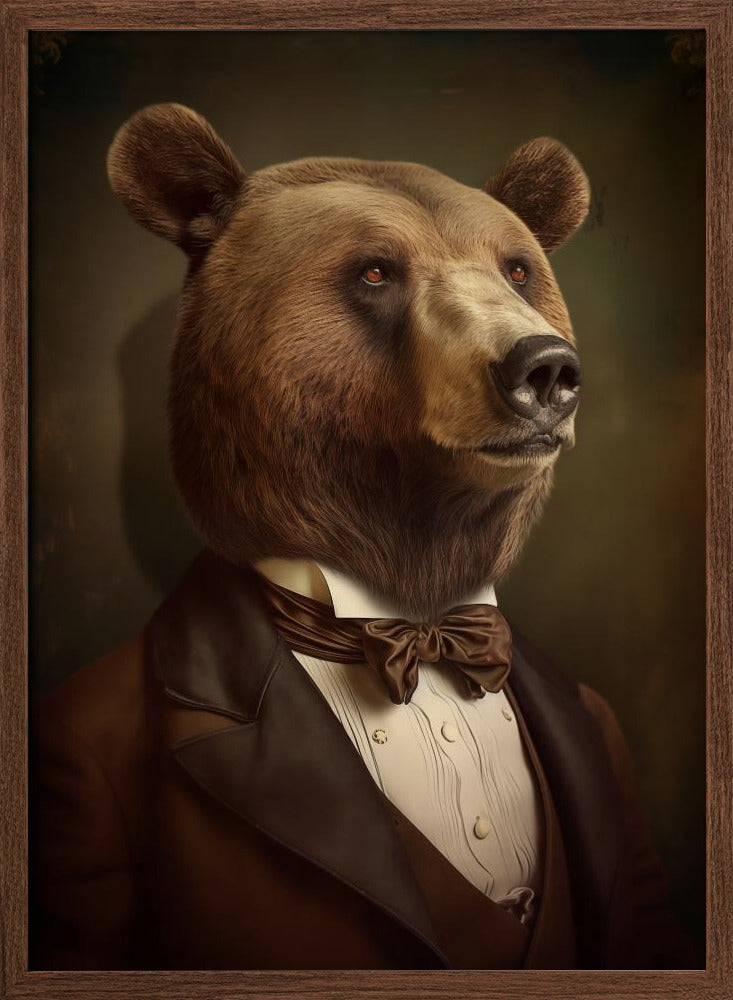 Bear Portrait Poster