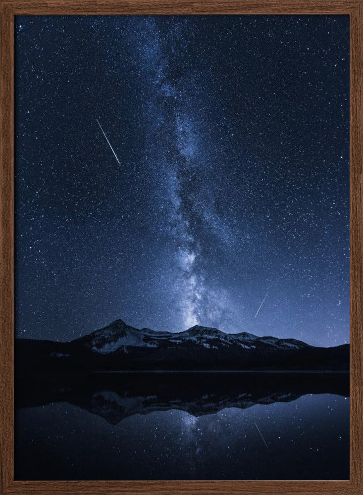 Galaxies Reflection Poster