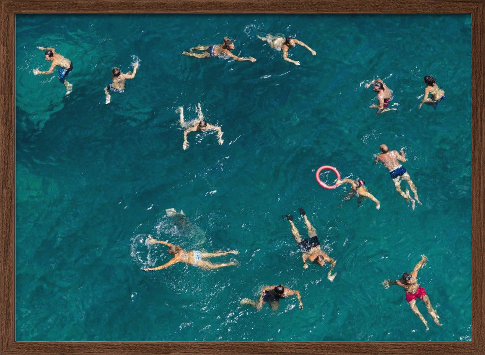 Blue water swim Poster