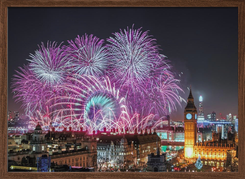 New Year Fireworks Poster