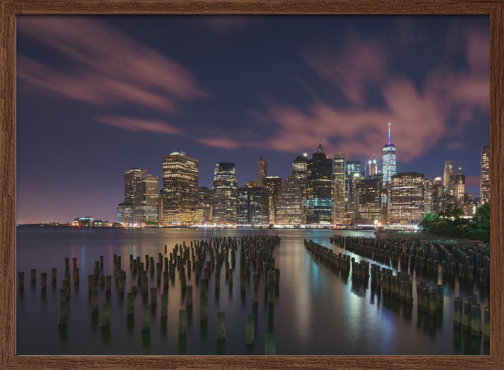 New York City at Night Poster