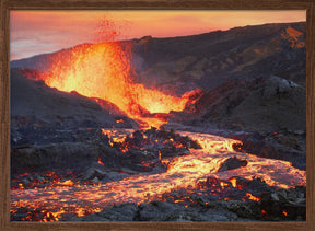 La Fournaise Volcano Poster