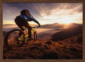 Sunset trail ride Poster