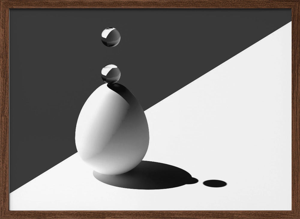 Drops on Egg Poster