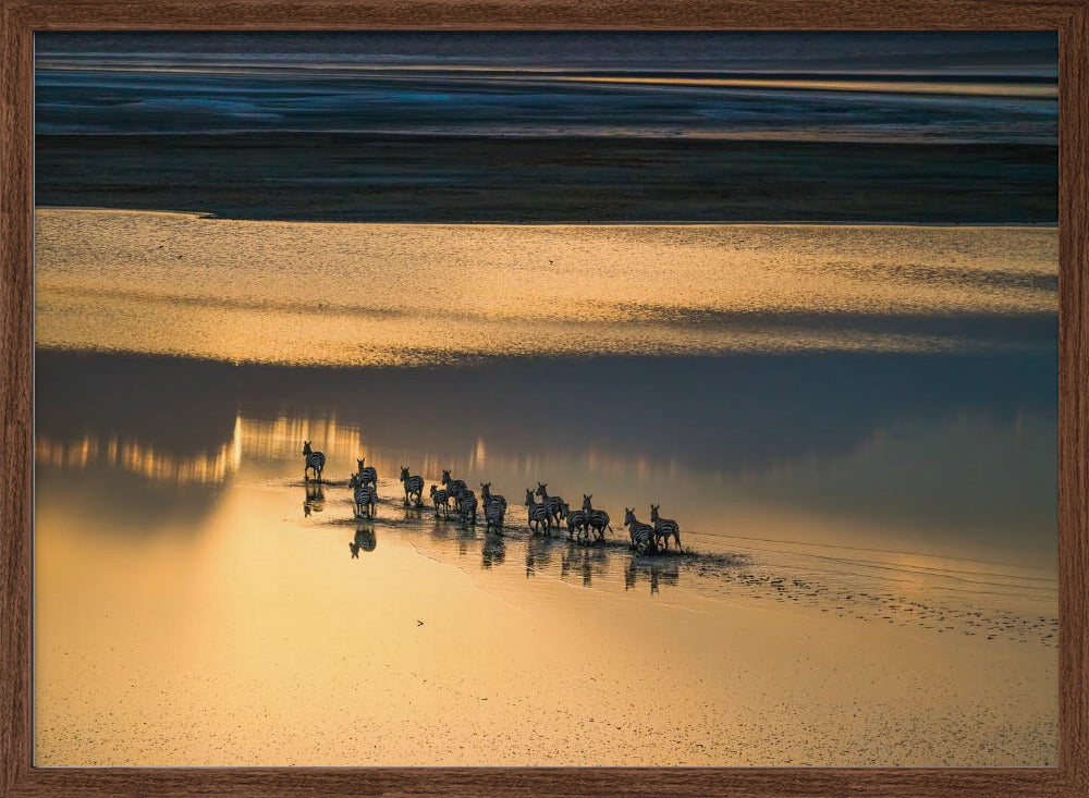 Sunset Crossing Poster